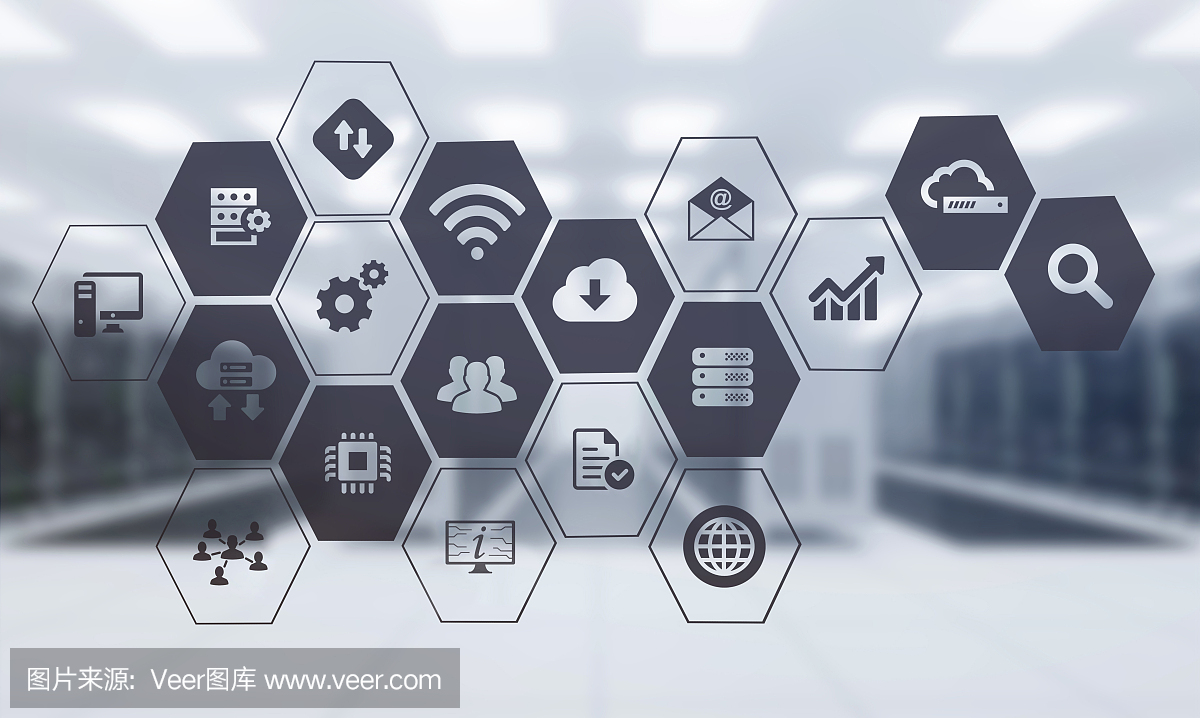 服務(wù)器矢量圖標平坦